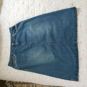 Midi Denim Skirt